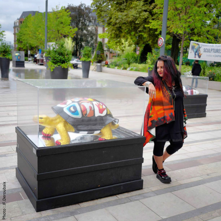Sculpture contemporaine dans l'espace public par Daphné Dejay