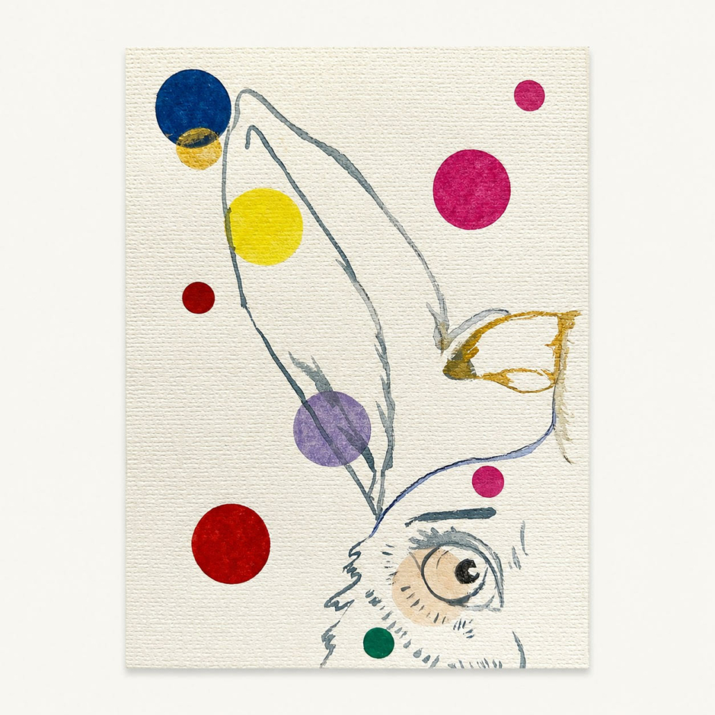 Les Eclats d'Alice - L'Ecoute- aquarelle -l'oreille tendue