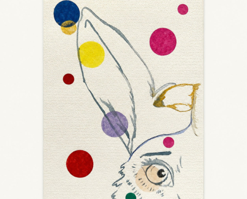 Les Eclats d'Alice - L'Ecoute- aquarelle -l'oreille tendue
