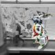 Sculpture de lapin Jean de Daphné Dejay dans le metro